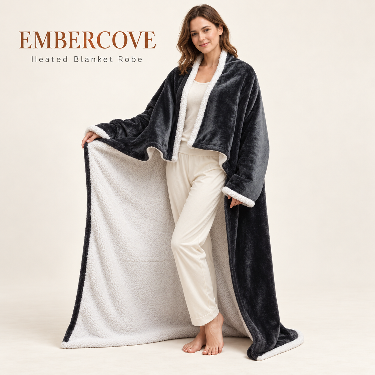 EmberCove — The Heated Blanket Robe